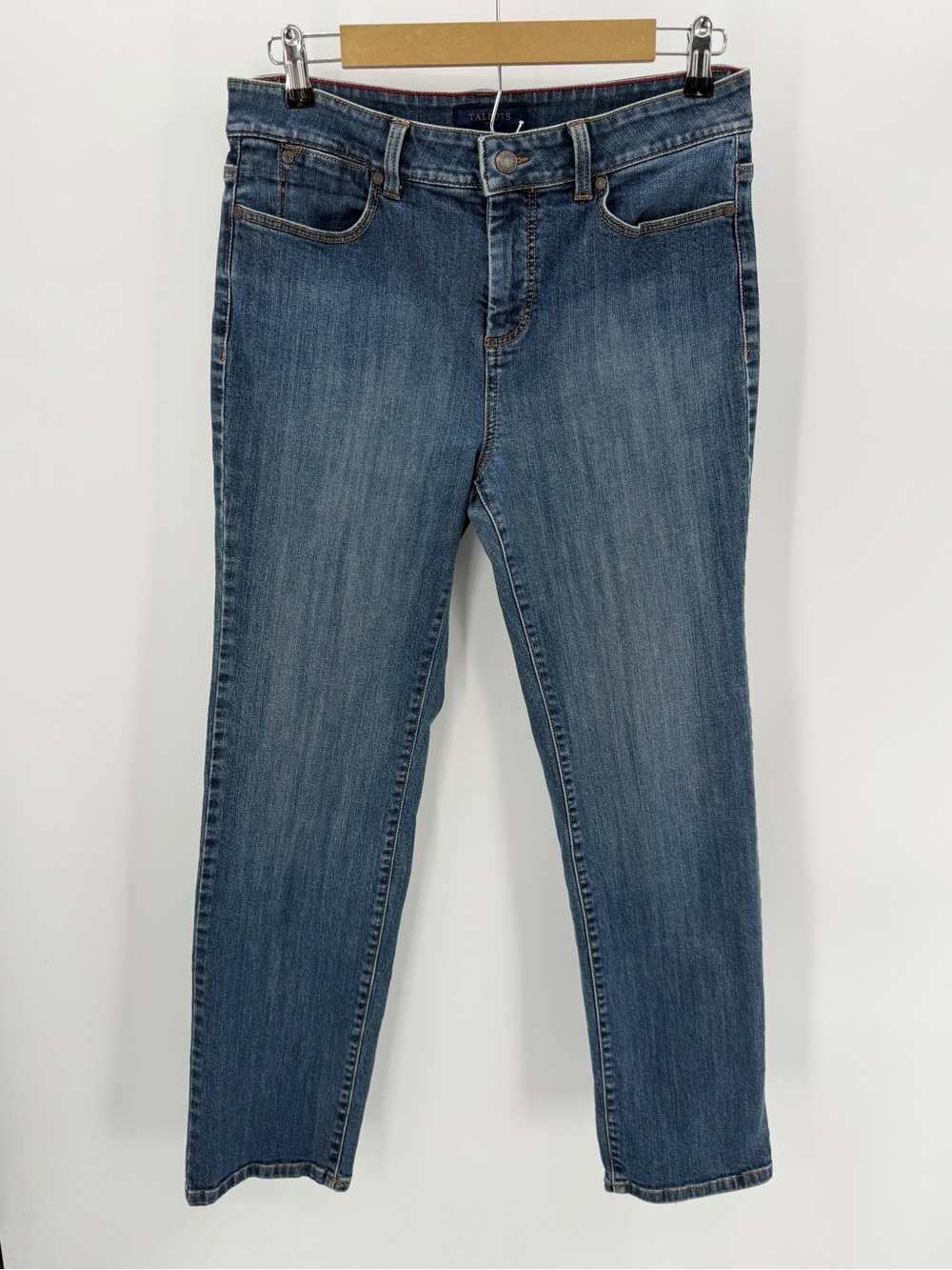 Talbots Jeans Womens 10 Blue Denim Cotton Blend Classic 5-Pocket